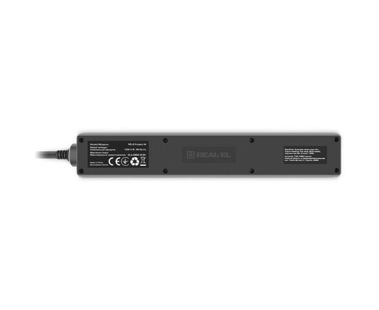 Сетевой фильтр питания REAL-EL RS-6 Protect M 5m, black (EL122300036), изображение 7 Сетевой фильтр питания REAL-EL RS-6 Protect M 5m, black (EL122300036), изображение 7