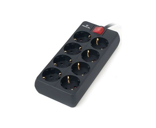 Сетевой фильтр питания REAL-EL RS-8 Protect 5m, black (EL122300024), изображение 2 Сетевой фильтр питания REAL-EL RS-8 Protect 5m, black (EL122300024), изображение 2