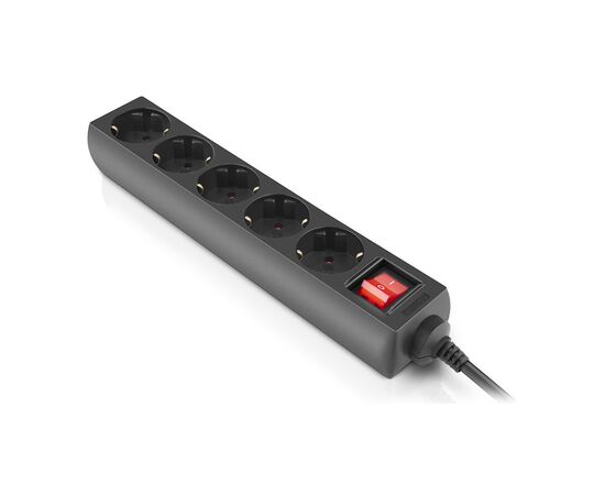 Сетевой фильтр питания REAL-EL RS-Protect M 3m, black (EL122300028), изображение 3 Сетевой фильтр питания REAL-EL RS-Protect M 3m, black (EL122300028), изображение 3