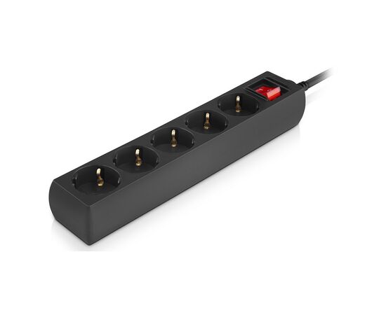 Сетевой фильтр питания REAL-EL RS-Protect M 3m, black (EL122300028), изображение 4 Сетевой фильтр питания REAL-EL RS-Protect M 3m, black (EL122300028), изображение 4