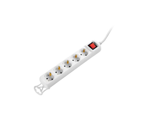 Сетевой удлинитель 2E 5XSchuko з вимикачем,1.5м, white (2E-U05ESM1.5), изображение 3 Сетевой удлинитель 2E 5XSchuko з вимикачем,1.5м, white (2E-U05ESM1.5), изображение 3
