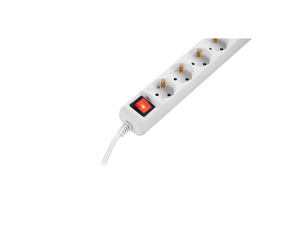 Сетевой удлинитель 2E 5XSchuko з вимикачем,1.5м, white (2E-U05ESM1.5), изображение 4 Сетевой удлинитель 2E 5XSchuko з вимикачем,1.5м, white (2E-U05ESM1.5), изображение 4