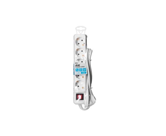 Сетевой удлинитель 2E 5XSchuko з вимикачем,1.5м, white (2E-U05ESM1.5), изображение 6 Сетевой удлинитель 2E 5XSchuko з вимикачем,1.5м, white (2E-U05ESM1.5), изображение 6
