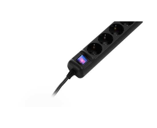 Сетевой удлинитель 2E 5XSchuko з вимикачем, 5м, black (2E-U05ES15M5BK), изображение 4 Сетевой удлинитель 2E 5XSchuko з вимикачем, 5м, black (2E-U05ES15M5BK), изображение 4