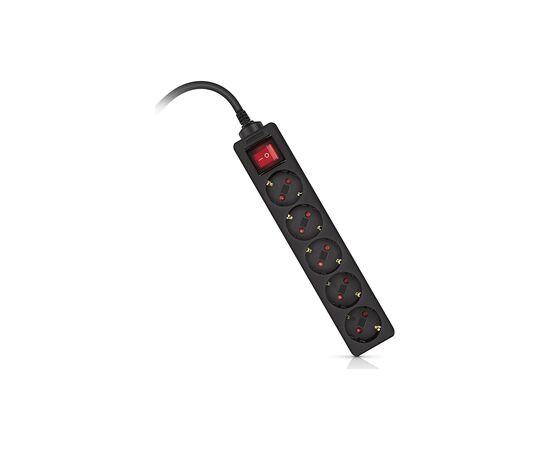 Сетевой фильтр питания REAL-EL RS-PROTECT M 10m, black (EL122300037), изображение 10 Сетевой фильтр питания REAL-EL RS-PROTECT M 10m, black (EL122300037), изображение 10