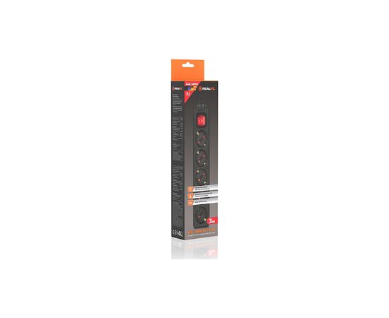 Сетевой фильтр питания REAL-EL RS-PROTECT M 10m, black (EL122300037), изображение 11 Сетевой фильтр питания REAL-EL RS-PROTECT M 10m, black (EL122300037), изображение 11