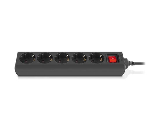 Сетевой фильтр питания REAL-EL RS-PROTECT M 10m, black (EL122300037), изображение 2 Сетевой фильтр питания REAL-EL RS-PROTECT M 10m, black (EL122300037), изображение 2