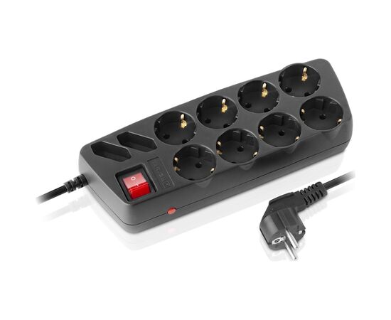 Сетевой фильтр питания REAL-EL REAL-EL RS-10 Protect, 1.8m, black (EL122300038), изображение 5 Сетевой фильтр питания REAL-EL REAL-EL RS-10 Protect, 1.8m, black (EL122300038), изображение 5