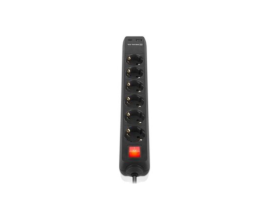 Сетевой фильтр питания REAL-EL RS-PROTECT 605 3m, black (EL122300041), изображение 4 Сетевой фильтр питания REAL-EL RS-PROTECT 605 3m, black (EL122300041), изображение 4