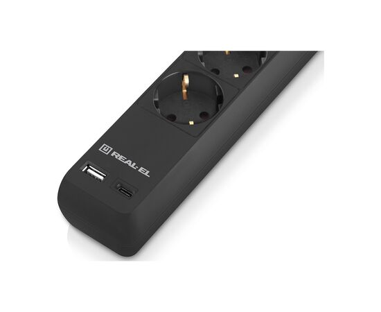Сетевой фильтр питания REAL-EL RS-PROTECT 605 3m, black (EL122300041), изображение 6 Сетевой фильтр питания REAL-EL RS-PROTECT 605 3m, black (EL122300041), изображение 6