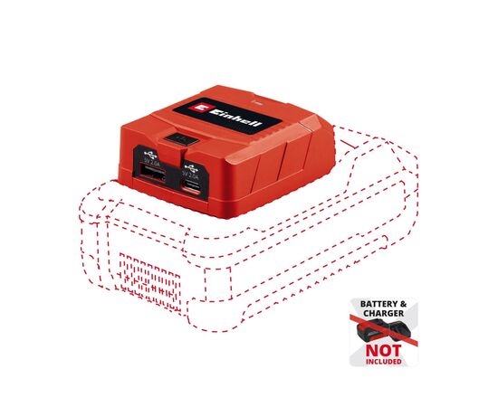 Зарядний пристрій Einhell USB акумуляторний TC-CP 18 Li USB A/C - Solo, PXC, 18В, Type-A/Type-C, 2A (4514148)