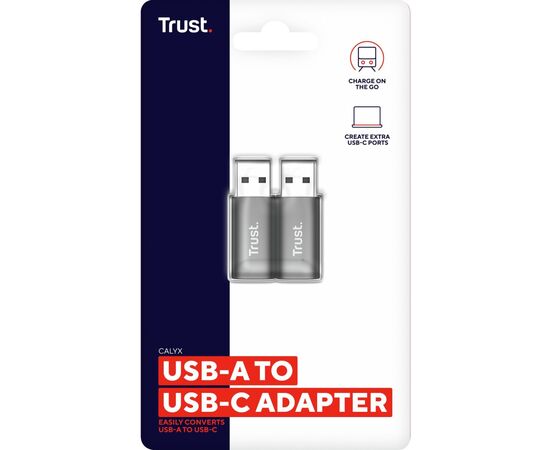 Переходник USB-C to USB-A 3.2 Adapter 2-Pack Trust (25573_TRUST), изображение 10 Переходник USB-C to USB-A 3.2 Adapter 2-Pack Trust (25573_TRUST), изображение 10