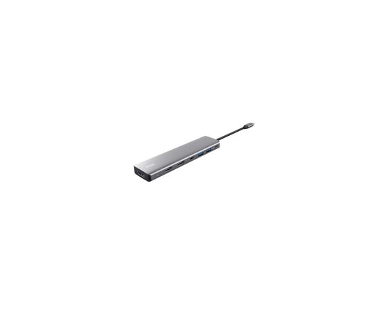 Концентратор Trust USB-C 7-in1 2xUSB-А 3.2/2xUSB-С/2xHDMI/DP aluminiu 0.16m grey (25661_TRUST), изображение 3 Концентратор Trust USB-C 7-in1 2xUSB-А 3.2/2xUSB-С/2xHDMI/DP aluminiu 0.16m grey (25661_TRUST), изображение 3