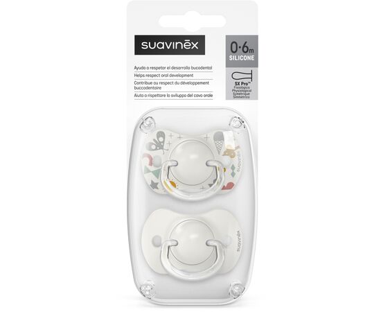 Пустышка Suavinex A walk in the park фізіологічна 2 шт. 0-6 місяців, сіра (308268), изображение 5 Пустышка Suavinex A walk in the park фізіологічна 2 шт. 0-6 місяців, сіра (308268), изображение 5