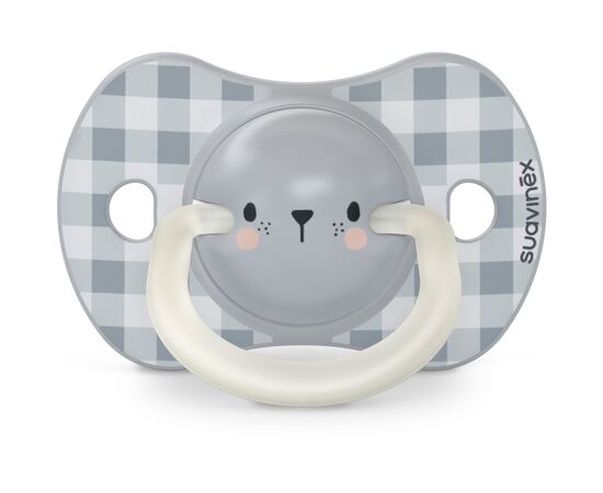 Пустышка Suavinex фізіологочна, 2 шт. 0-6 місяців, нічна/ведмедик (308212), изображение 4 Пустышка Suavinex фізіологочна, 2 шт. 0-6 місяців, нічна/ведмедик (308212), изображение 4