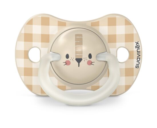 Пустышка Suavinex фізіологочна 2 шт. 0-6 місяців,нічна/лев (308211), изображение 4 Пустышка Suavinex фізіологочна 2 шт. 0-6 місяців,нічна/лев (308211), изображение 4