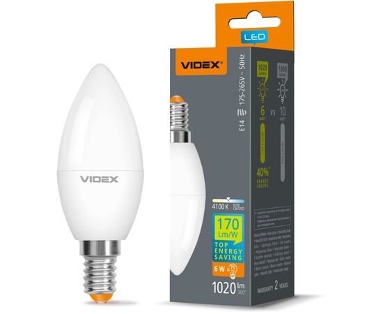 Лампочка Videx VL-C37h-06144, изображение 2 Лампочка Videx VL-C37h-06144, изображение 2