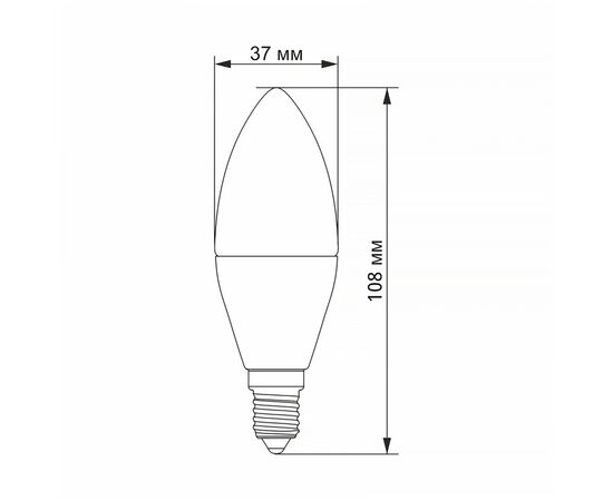 Лампочка Videx VL-C37h-06144, изображение 3 Лампочка Videx VL-C37h-06144, изображение 3