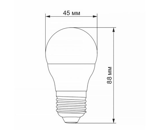 Лампочка Videx VL-G45h-06274, изображение 3 Лампочка Videx VL-G45h-06274, изображение 3