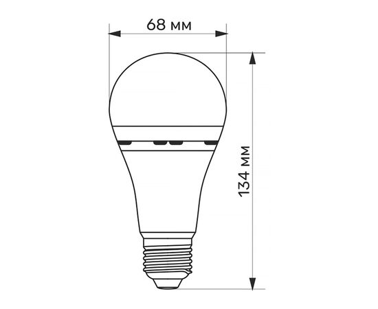 Лампочка TITANUM A68 9W E27 4000K 220V (TL-EMA68-09274), изображение 3 Лампочка TITANUM A68 9W E27 4000K 220V (TL-EMA68-09274), изображение 3
