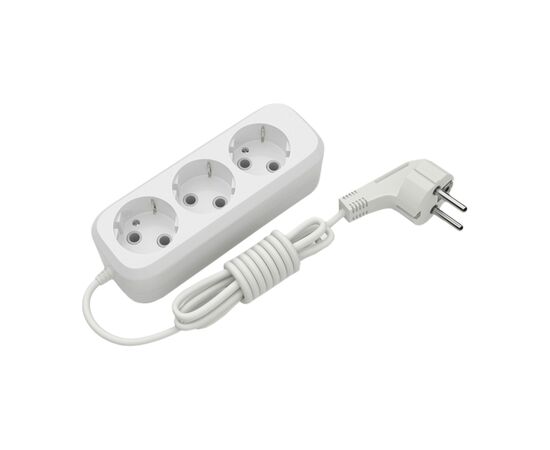 Мережевий подовжувач Electrum C-ES-1811 3.0m, 3 роз, white (C-ES-1811)