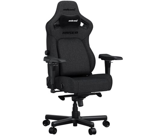 Кресло игровое Anda Seat Kaiser 4 Linen Fabric Size L Dark Gray (AD12YDDC-L-20-GB-CF), изображение 2 Кресло игровое Anda Seat Kaiser 4 Linen Fabric Size L Dark Gray (AD12YDDC-L-20-GB-CF), изображение 2