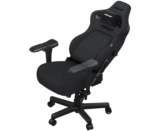 Кресло игровое Anda Seat Kaiser 4 Linen Fabric Size L Dark Gray (AD12YDDC-L-20-GB-CF), изображение 5 Кресло игровое Anda Seat Kaiser 4 Linen Fabric Size L Dark Gray (AD12YDDC-L-20-GB-CF), изображение 5