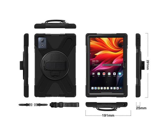 Чехол для планшета BeCover Heavy Duty Lenovo Tab K11 Plus TB-352F 11.45" Black (713635), изображение 3 Чехол для планшета BeCover Heavy Duty Lenovo Tab K11 Plus TB-352F 11.45" Black (713635), изображение 3