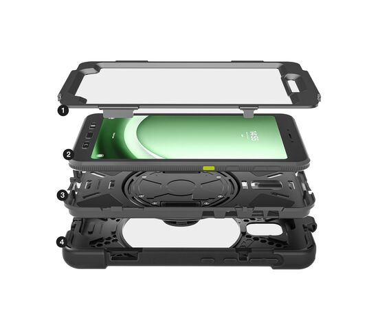 Чехол для планшета BeCover Heavy Duty Samsung Galaxy Tab Active 3 SM-T570/SM-T575/SM-T577 8" Black (713450), изображение 4 Чехол для планшета BeCover Heavy Duty Samsung Galaxy Tab Active 3 SM-T570/SM-T575/SM-T577 8" Black (713450), изображение 4