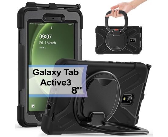 Чехол для планшета BeCover Heavy Duty Samsung Galaxy Tab Active 3 SM-T570/SM-T575/SM-T577 8" Black (713450)