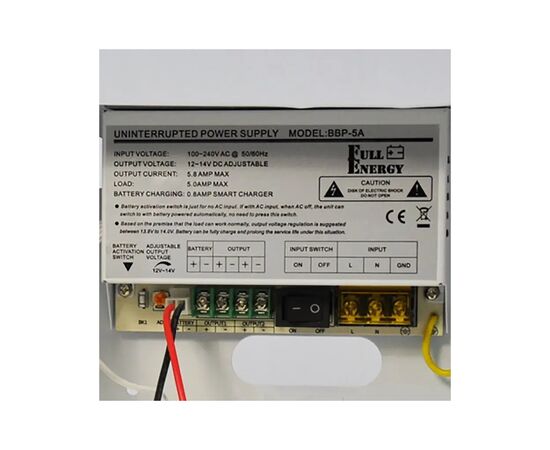 Блок питания для систем видеонаблюдения Full Energy BBG-125, изображение 4 Блок питания для систем видеонаблюдения Full Energy BBG-125, изображение 4