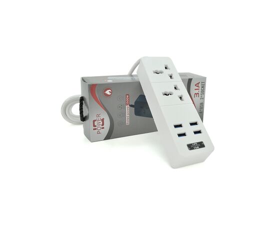 Сетевой фильтр питания Voltronic TВ-Т07, 2роз, 4*USB White (ТВ-Т07-White), изображение 2 Сетевой фильтр питания Voltronic TВ-Т07, 2роз, 4*USB White (ТВ-Т07-White), изображение 2