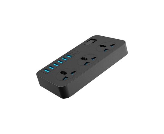 Сетевой фильтр питания Voltronic TВ-Т09, 3роз, 6*USB Black (ТВ-Т09-Black), изображение 2 Сетевой фильтр питания Voltronic TВ-Т09, 3роз, 6*USB Black (ТВ-Т09-Black), изображение 2