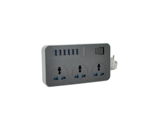 Сетевой фильтр питания Voltronic TВ-Т09, 3роз, 6*USB Black (ТВ-Т09-Black)