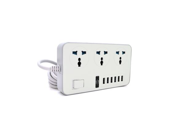 Сетевой фильтр питания Voltronic TВ-Т09, 3роз, 6*USB White (ТВ-Т09-White)