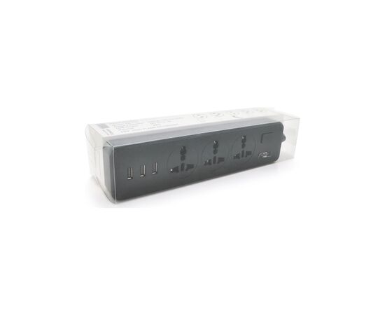Сетевой фильтр питания Voltronic TВ-Т13, 3роз, 3*USB Black (ТВ-Т13-Black), изображение 2 Сетевой фильтр питания Voltronic TВ-Т13, 3роз, 3*USB Black (ТВ-Т13-Black), изображение 2