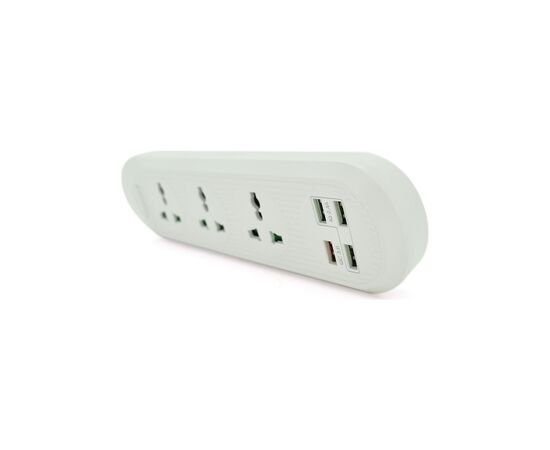 Сетевой фильтр питания Voltronic TВ-Т16, 4роз, 3*USB White (ТВ-Т16-White), изображение 2 Сетевой фильтр питания Voltronic TВ-Т16, 4роз, 3*USB White (ТВ-Т16-White), изображение 2