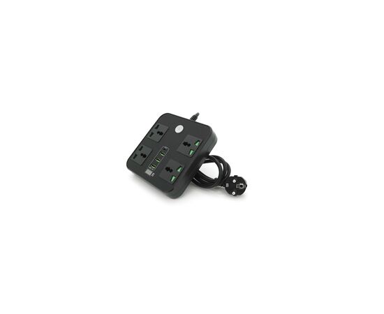 Сетевой фильтр питания Voltronic TВ-Т90, 4роз, 3*USB Black (ТВ-Т90-Black), изображение 4 Сетевой фильтр питания Voltronic TВ-Т90, 4роз, 3*USB Black (ТВ-Т90-Black), изображение 4