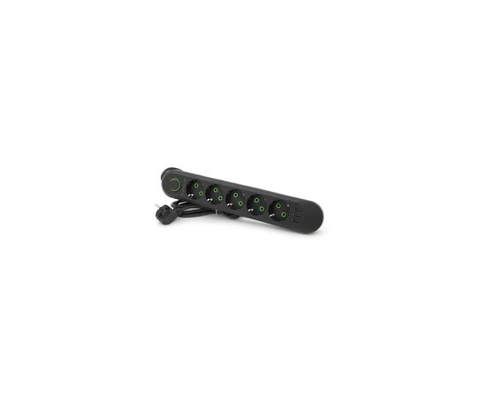 Сетевой фильтр питания Voltronic F05U, 5роз EU, 3*USB Black (F05U-Black), изображение 2 Сетевой фильтр питания Voltronic F05U, 5роз EU, 3*USB Black (F05U-Black), изображение 2