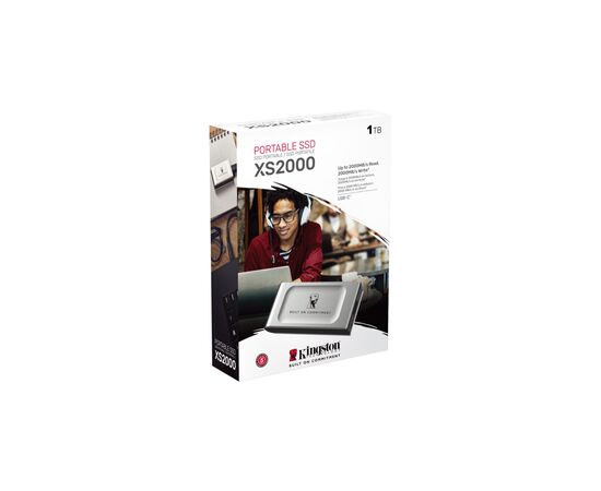 Накопитель SSD USB Type-C 1TB XS2000 Kingston (SXS2000/1000GA), изображение 4 Накопитель SSD USB Type-C 1TB XS2000 Kingston (SXS2000/1000GA), изображение 4