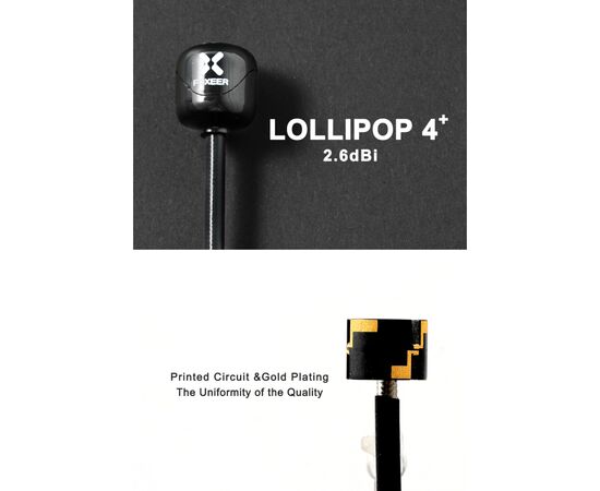 Антенна для дрона Foxeer Lollipop 4 Plus High Quality 5G SMA Angle 150mm RHCP 1шт. (PA14745ANGLE), изображение 2 Антенна для дрона Foxeer Lollipop 4 Plus High Quality 5G SMA Angle 150mm RHCP 1шт. (PA14745ANGLE), изображение 2