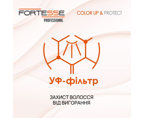 Шампунь Fortesse Professional Color Up & Protect Для окрашенных волос Стойкость цвета 1000 мл (4820000306171), изображение 3 Шампунь Fortesse Professional Color Up & Protect Для окрашенных волос Стойкость цвета 1000 мл (4820000306171), изображение 3