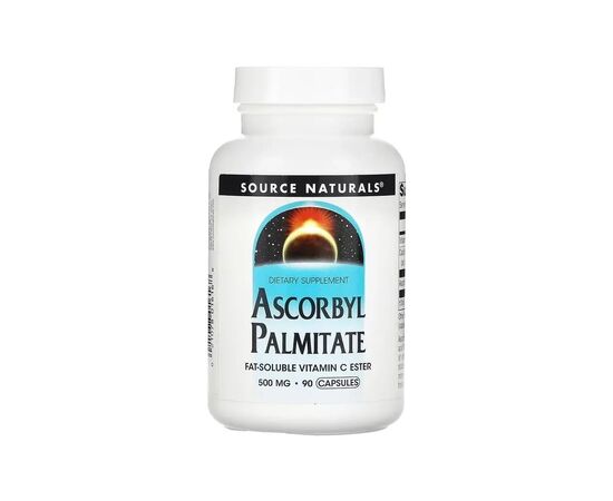 Витаминно-минеральный комплекс Source Naturals Аскорбил Пальмитат, 500 мг, Ascorbyl Palmitate, 90 капсул (SNS-01616)