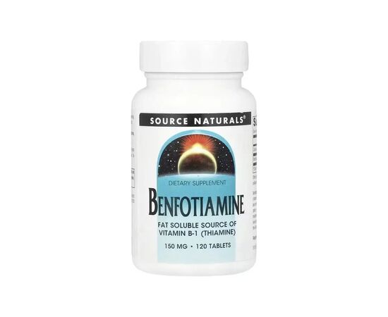 Витаминно-минеральный комплекс Source Naturals Бенфотиамин, 150 мг, Benfotiamine, 120 таблеток (SNS-01907)