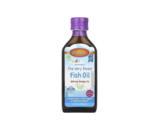 Жирные кислоты Carlson Норвежский рыбий жир для детей, вкус ягод, 800 мг, Kid''s Norwegi (CAR-19330)