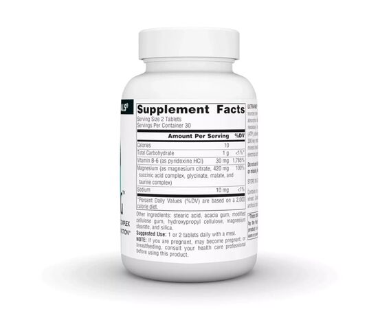 Минералы Source Naturals Ультра Магний и Витамин В6, Ultra-Mag, 60 таблеток (SNS-00802), изображение 2 Минералы Source Naturals Ультра Магний и Витамин В6, Ultra-Mag, 60 таблеток (SNS-00802), изображение 2