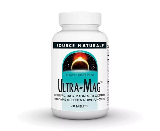 Минералы Source Naturals Ультра Магний и Витамин В6, Ultra-Mag, 60 таблеток (SNS-00802)
