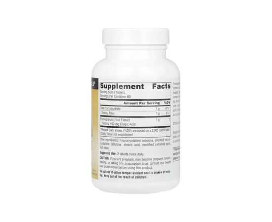 Травы Source Naturals Экстракт граната, 500 мг, Pomegranate Extract, 120 таблеток (SNS-01628), изображение 2 Травы Source Naturals Экстракт граната, 500 мг, Pomegranate Extract, 120 таблеток (SNS-01628), изображение 2