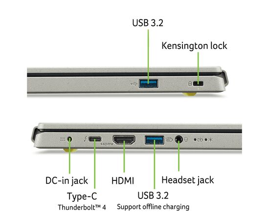 Ноутбук Acer Aspire Vero AV14-52P-516P (NX.KJSEU.003), изображение 2 Ноутбук Acer Aspire Vero AV14-52P-516P (NX.KJSEU.003), изображение 2