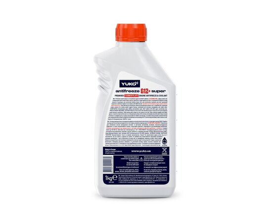 Антифриз Yuko -40 Super G12 + красный 1л (4820070244489), изображение 2 Антифриз Yuko -40 Super G12 + красный 1л (4820070244489), изображение 2